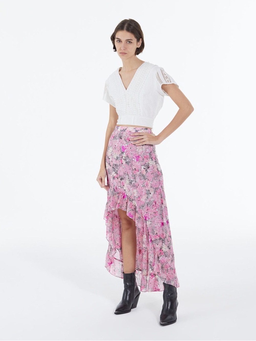 The Kooples English Embroidery Lace White Fitted Shirt - NWT! - Picture 3 of 11